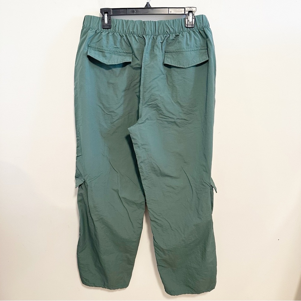Anthropologie Wilo the Label Cargo Army Green Athleisure Track Pants - Picture 6 of 6